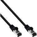 InLine® Patch Cable S/FTP PiMF Cat.8.1 halogen free 2000MHz black, 0.25m