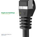 Patch Cable S/FTP PiMF Cat.8.1 LSZH 2000MHz geel 0,3m